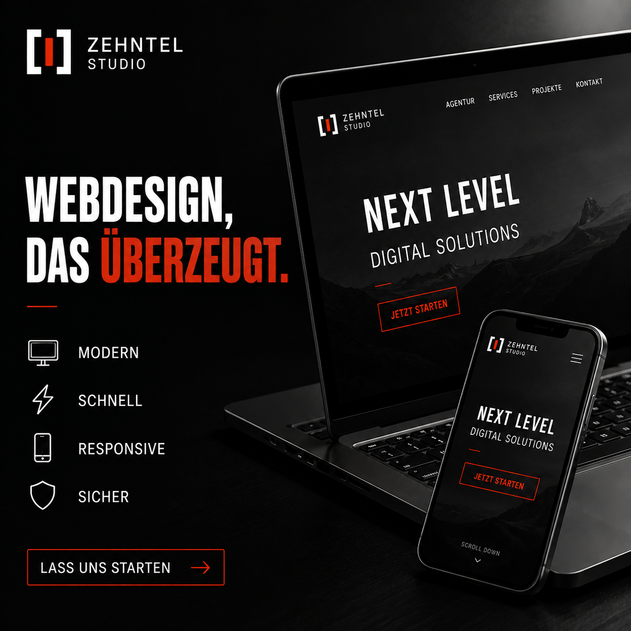 ZEHNTEL STUDIO Creative – Webdesign, das überzeugt