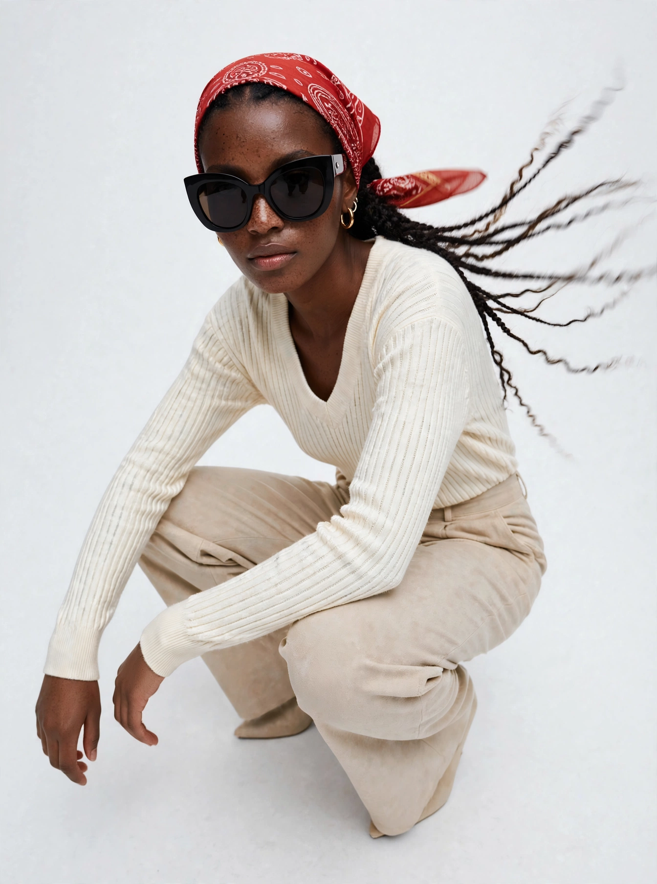 Fashion-Editorial – tiefe Perspektive