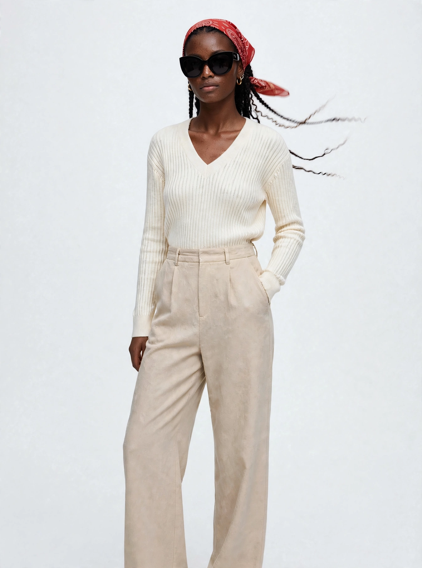 Knitwear – Strickpullover und Leinenhose
